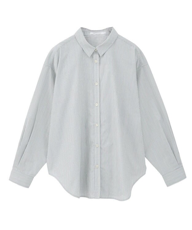 AMERICAN HOLIC イージーケアブロードシャツ Stripe Gray