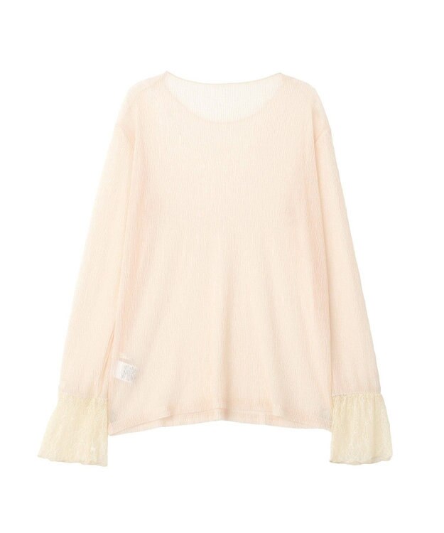 YECCA VECCA 袖レースシアートップス Ivory