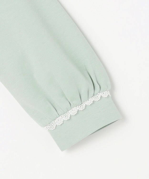 組曲 KIDS 【110-140㎝】レースカラー トレーナー ミントグリーン