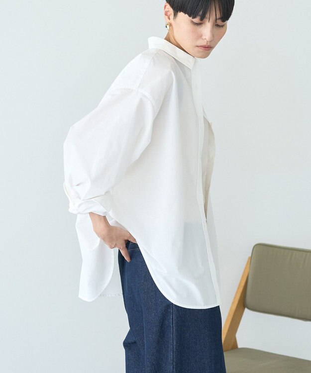 AMERICAN HOLIC イージーケアブロードシャツ Off White