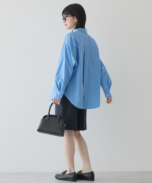 AMERICAN HOLIC イージーケアブロードシャツ Sax