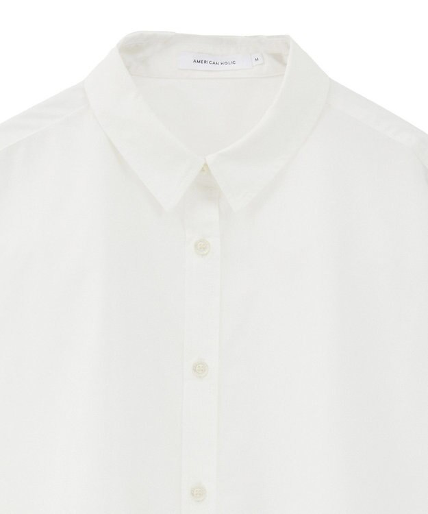 AMERICAN HOLIC イージーケアブロードシャツ Sax