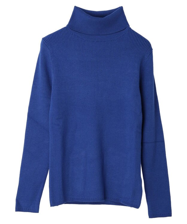 CRAFT STANDARD BOUTIQUE リブタートルネックニットプルオーバー Blue