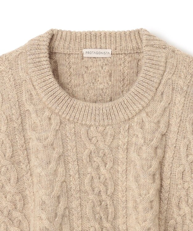 BEIGE， PROTAGONISTA / ケーブルニット Beige