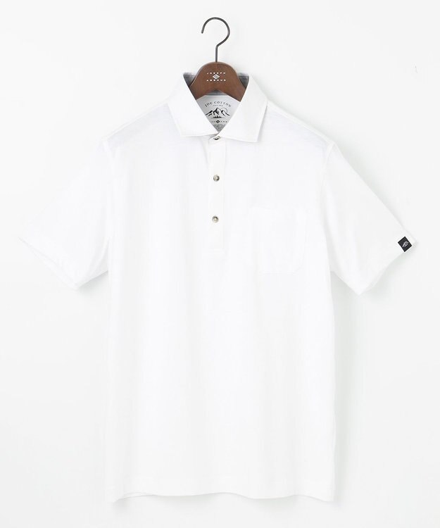 JOSEPH ABBOUD MOUNTAIN 【究極の着心地】 オーガニックコットン ポロシャツ ホワイト系