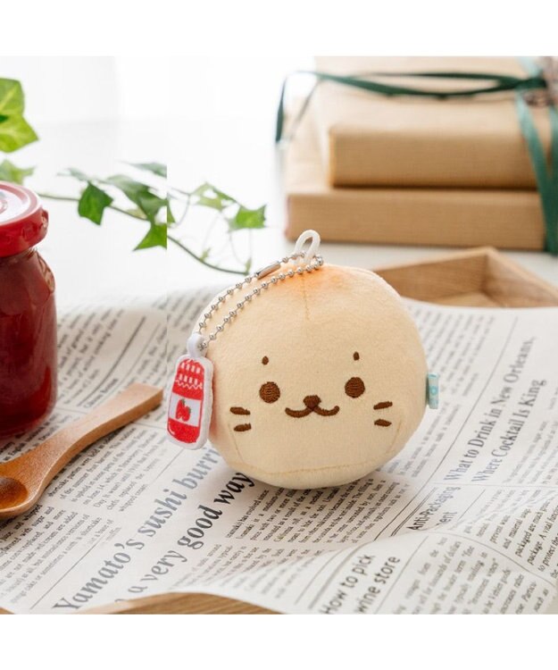 Mother garden しろたん パン型キーホルダー 《しろたん》 単品 しろたん