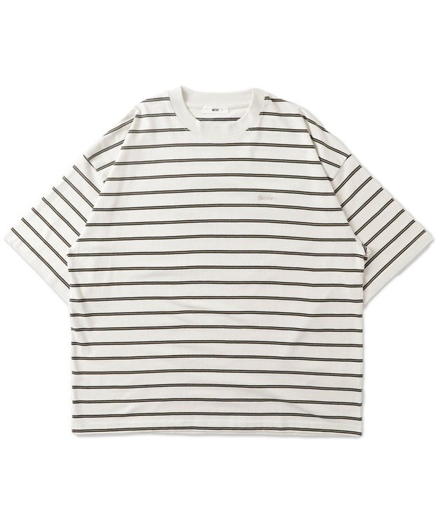 WEGO ワンポイントボーダーT 柄1