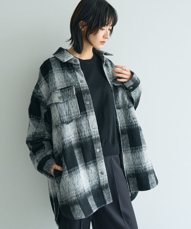 YECCA VECCA スライバーCPOジャケット Black