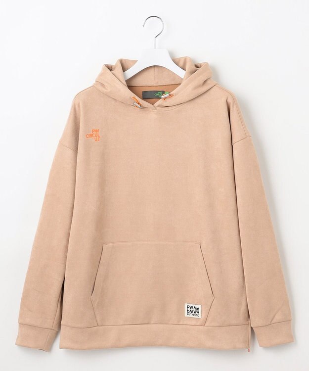 PW CIRCULUS 【MEN】スエード調 デタッチャブルフーディ ベージュ系