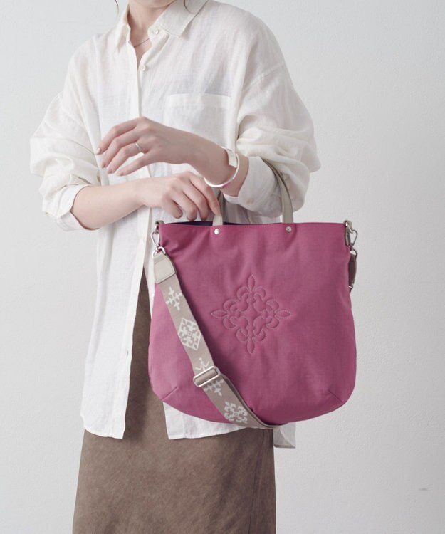 russet 《19か月連続！ブランド月間ランキング1位》スリム2WAYトートバッグ <コーデュラナイロン>(CE-1404-WEB) LotusPink2