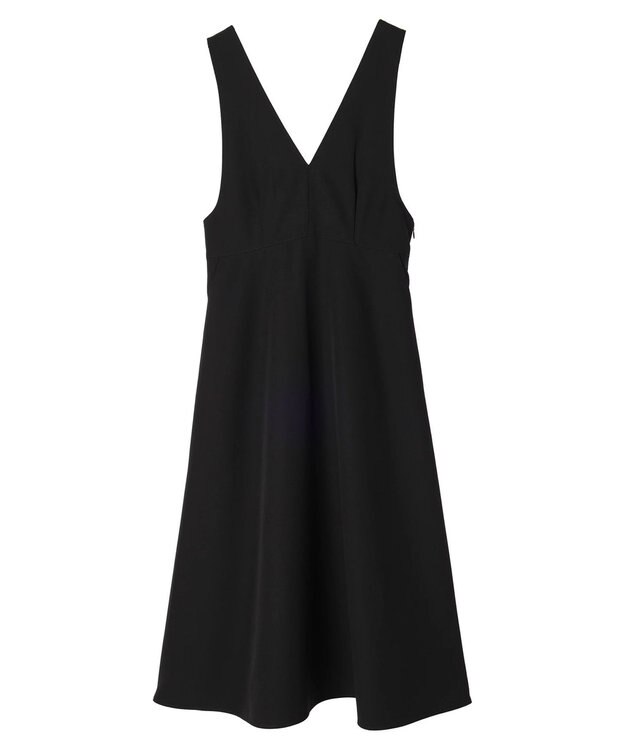 earth music&ecology Ｖネック切替ジャンスカ Black