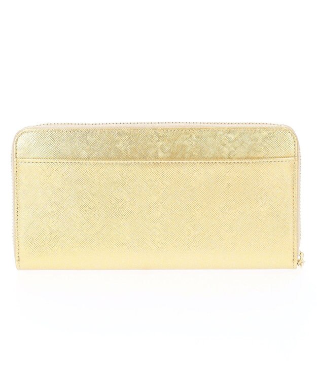 LANVIN en Bleu リュクサンブールブリエ ラウンド長財布 ゴールド