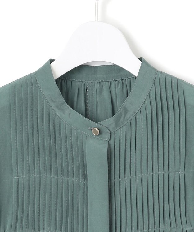 23区 L 【接触冷感/速乾性/洗える】エアリーブライトローン ワンピース セージグリーン系