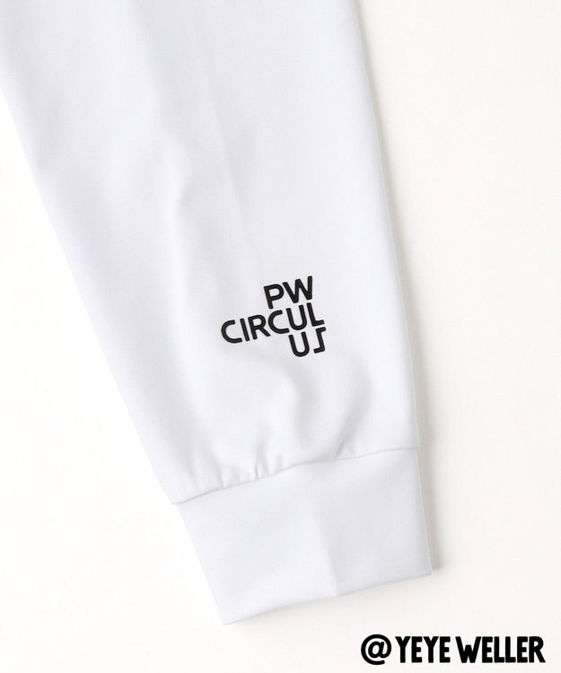 PW CIRCULUS 【UNISEX】【コラボアイテム】Yeyeコラボ ロングスリーブモックネックT ゴルフ ホワイト系