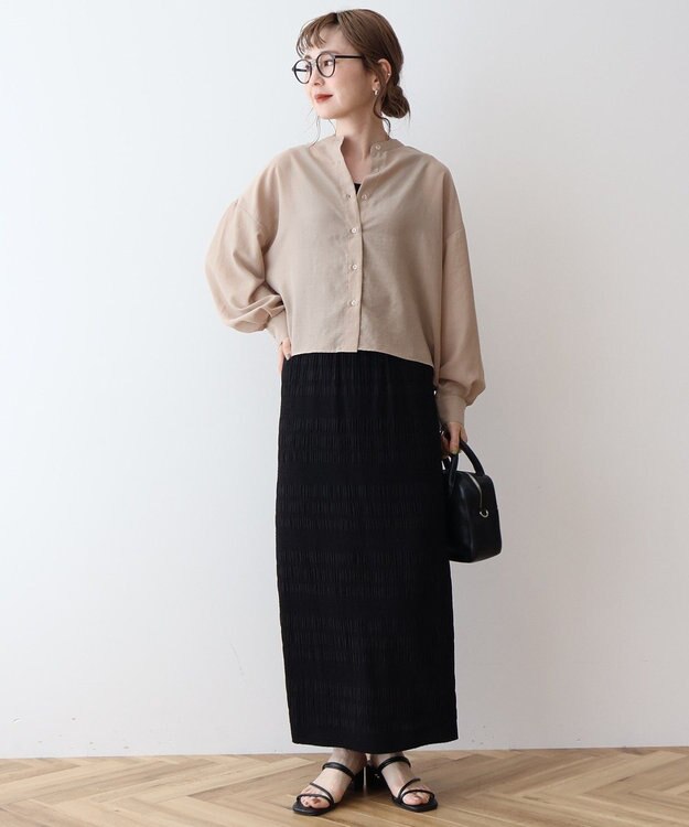 AMERICAN HOLIC シャーリングタイトスカート Black