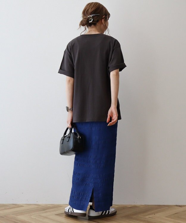 AMERICAN HOLIC シャーリングタイトスカート Deep Blue