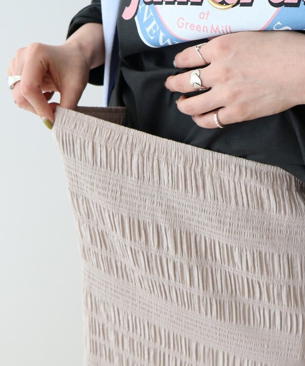 AMERICAN HOLIC シャーリングタイトスカート Light Beige