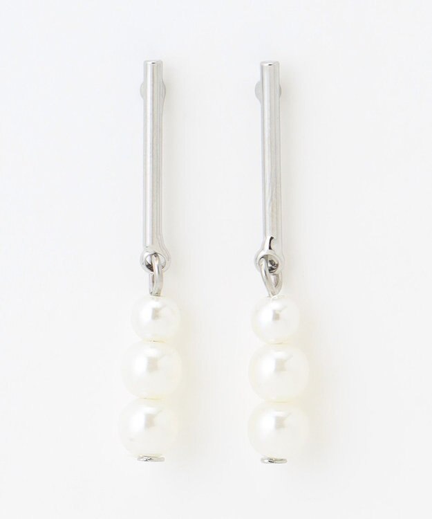 ANY 【WEB限定】トリプルパールピアス(両耳用) シルバー