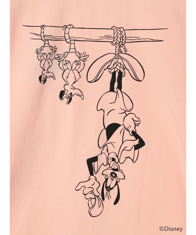 earth music&ecology Ｇｏｏｆｙ＆Ｍａｘ／バックプリントねずみＴｅｅ Light Pink