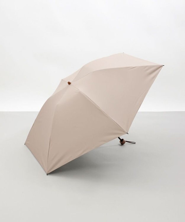 AURORA  【WEB限定】サマーシールド 晴雨兼用傘（大寸折りたたみ・クイックオープン）（ジェラートカラーコレクション） ミルクティー