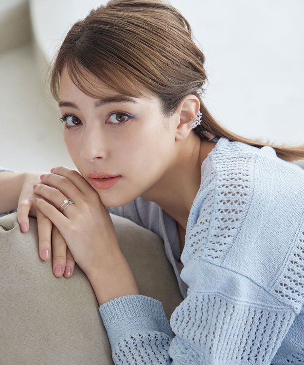 Tiaclasse バタフライ イヤーカフ シルバー