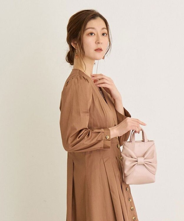 ROOTOTE 0670【直営店限定:ミニショルダー】ベビールーエナメルリボン-A 01：ピンク