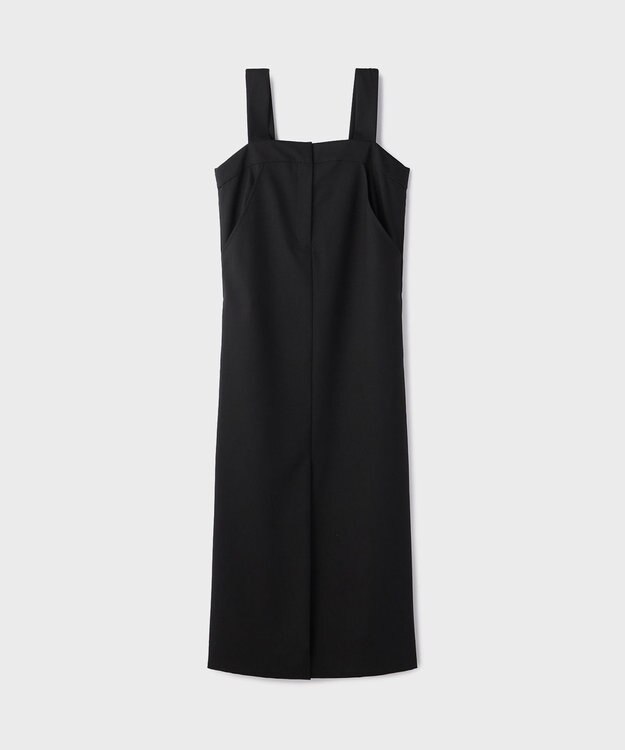 GRACE CONTINENTAL スーツ地ジャンパ－スカート ブラック