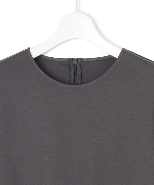 23区 【GLOW8月号掲載/洗える】ランダムフリルジャージー ペプラム カットソー グレー系