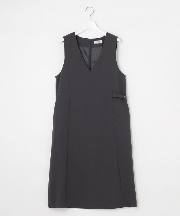 J.PRESS LADIES L 【洗える】RELAXIONツイル ジャンパースカート スレート系