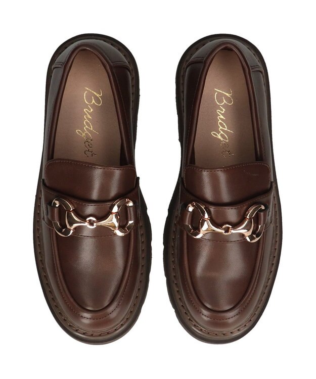 Bridget Birkin 【Bridget Birkin】ダブルステッチビットローファー ダークブラウン