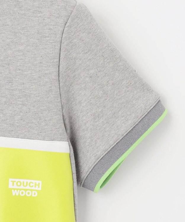 PW CIRCULUS 【WOMEN】【洗える】裏毛 ロゴ ポロ ワンピース ゴルフウェア レディース ライトグレー