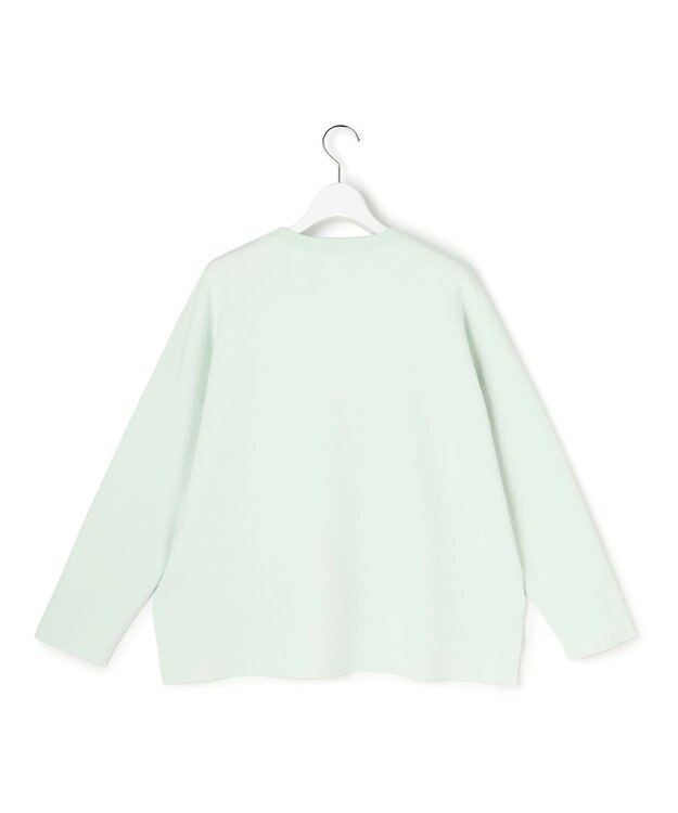 23区 【先行予約】バイカラーダブルフェイス ニット アイスグリーン×クリーム