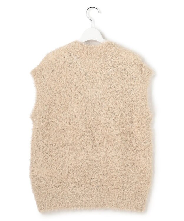 23区 L 【GOLD LABEL】ファーモール ベスト ベージュ系