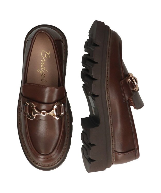 Bridget Birkin 【Bridget Birkin】ダブルステッチビットローファー ダークブラウン