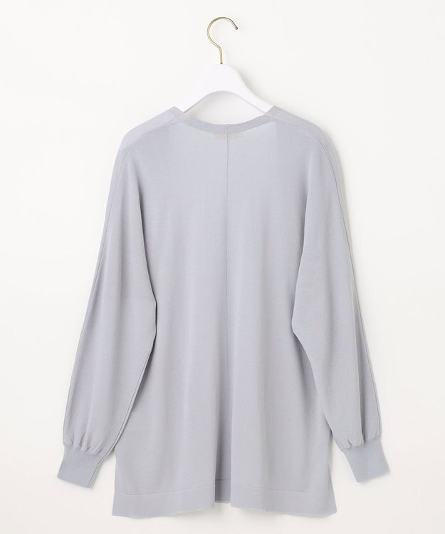 ANY SIS L 【UVケア】アイスタッチ カーディガン ブルーグレー