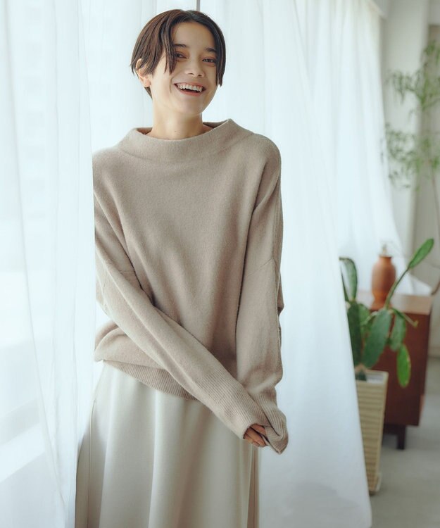 UNFILO 【セットアップ対応】ウールライク スカート アイボリー系