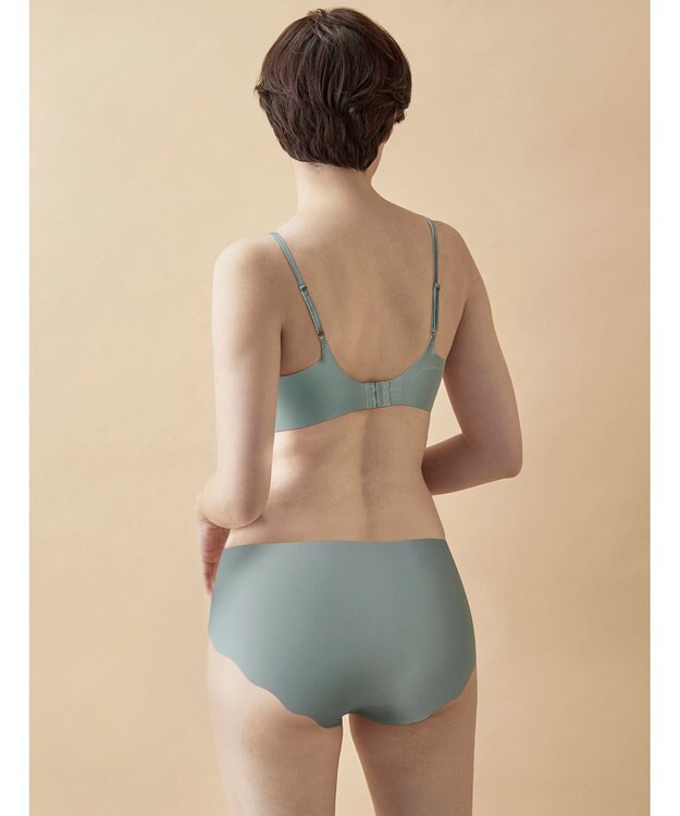 WACOAL ノンワイヤーブラ 【GOCOCi ゴコチ】 ラクなのにしっかりフィット 立体的なバストシルエット レディース ハーフトップ ブラトップ CGG233 /ワコール サックス