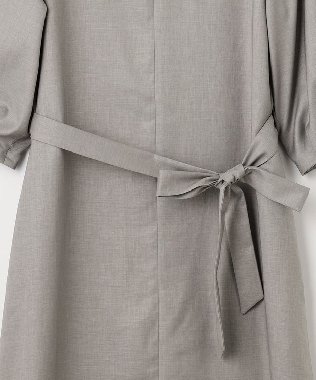 J.PRESS LADIES 【セットアップ対応・洗える・UVケア・速乾】 OXIJEWELストレッチ ワンピース ライトグレー系