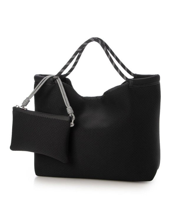 UNBILLION カシュカシュ cachecache / ネオプレーンパンチングトート ブラック