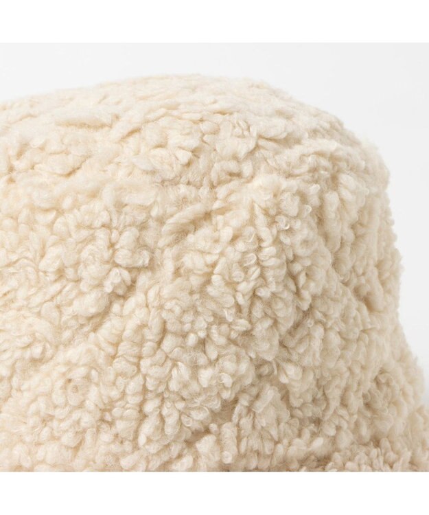 UNBILLION カシュネ cache nez / キルティングフェイクファーバケットハット ベージュ