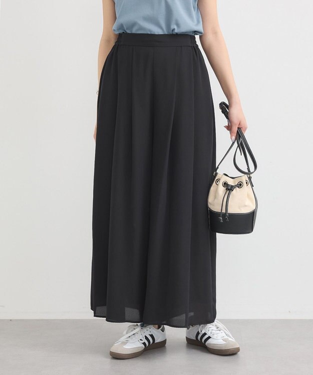 earth music&ecology 選べる丈アソートスカーチョ Black