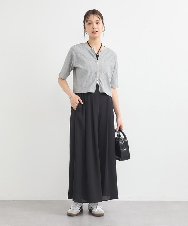 earth music&ecology 選べる丈アソートスカーチョ Black