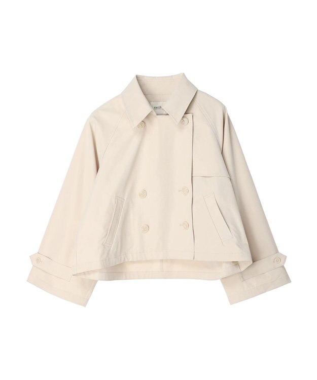 earth music&ecology ショートトレンチコート Ecru