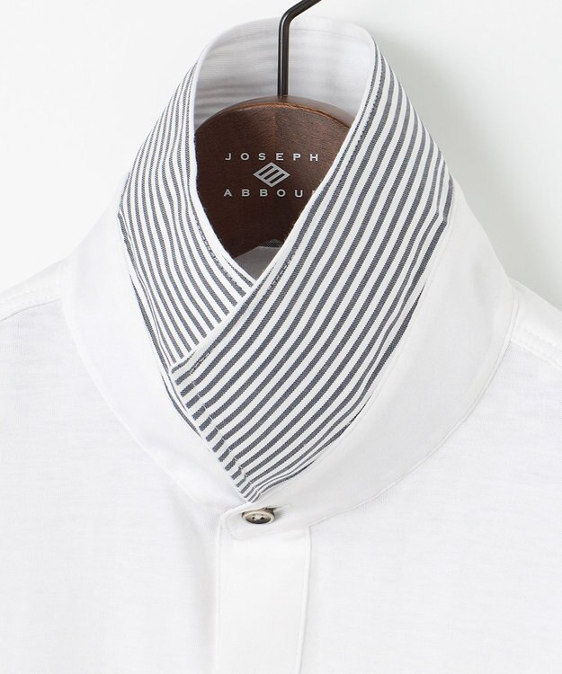 JOSEPH ABBOUD MOUNTAIN 【究極の着心地】 オーガニックコットン ポロシャツ ホワイト系