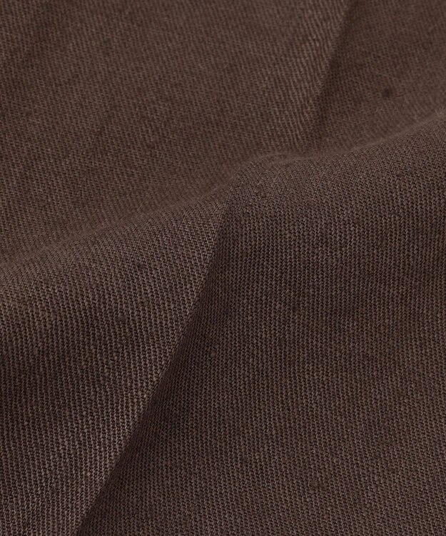 BEIGE， 【GISELe ６月号掲載】CRINUM / ストレートリネンパンツ Dark Brown