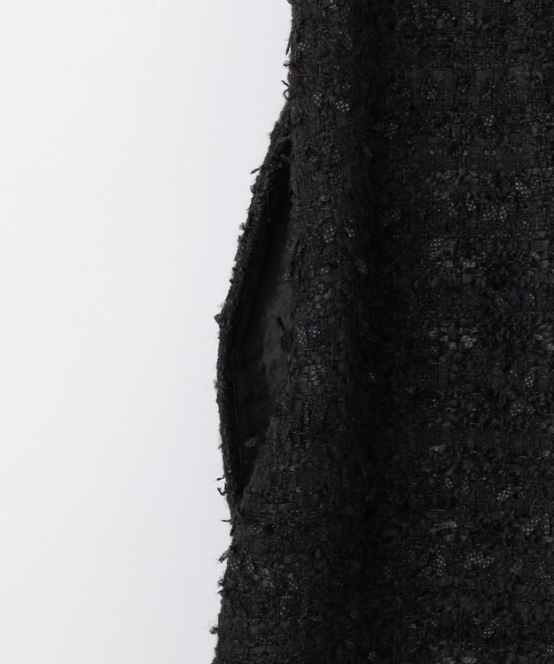 組曲 L ファンシーツィード ミニスカート ブラック系