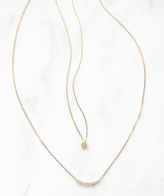 TOCCA 【WEB限定】FLORA K18 DIAMOND NECKLACE K18 ダイヤモンド ネックレス ゴールド系