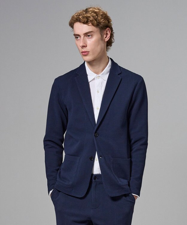 JOSEPH HOMME 【オリジナル素材】ライトタックジャージー　カットソージャケット ネイビー系