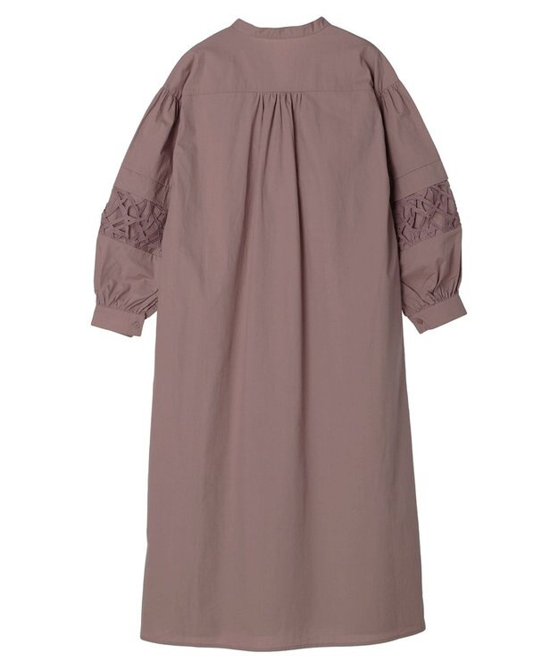 CRAFT STANDARD BOUTIQUE 袖レース使いワンピース Mocha