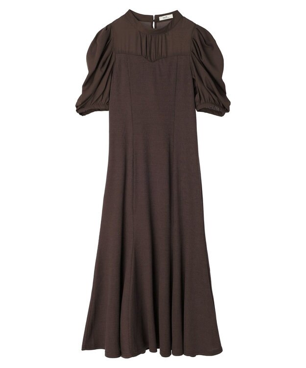 earth music&ecology リブドッキングワンピース Brown